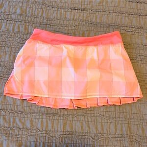 lululemon athletica Pink Checkered Skort